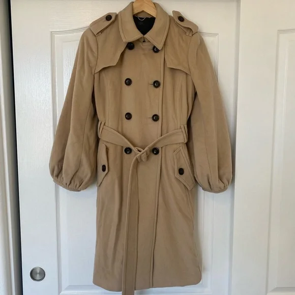 Banana Republic Tan Wool/Cashmere Coat - Picture 6 of 16